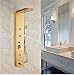 Produktbild GOWE Wandmontiertes Badezimmer-Duscharmatur-Set, Duschpaneel, Badewannenauslauf mit Handbrause, goldfarben