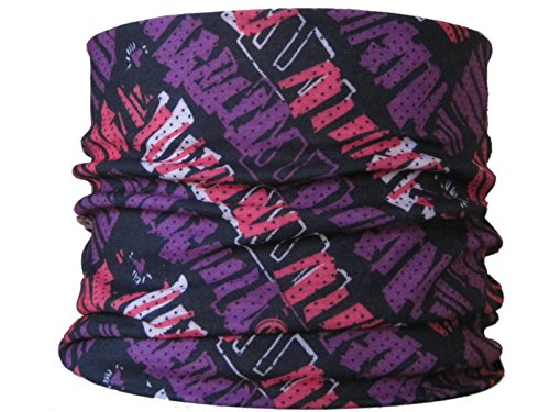 Braga para el cuello, pañuelo de microfibra multifunción, diseño de morado garabata