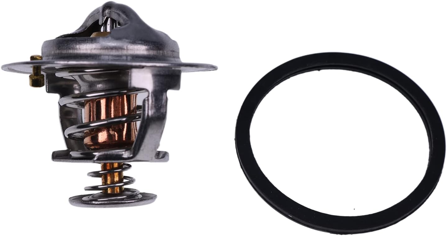 Thermostat 1C011-7301-0 1C011-73010 Compatible with Kubota V3300 V3600 V3800 M-Series KX080-4 KX080-3 SSV75 SVL75 SVL90 SVL95 M8200 M8540HD M8560 M9000 M9540DT