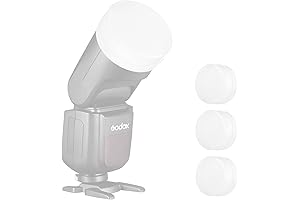 V1 Diffuser Dome Kit for Godox V1 Round Head Flash with Heat Set Insert Tip