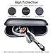 Enerfort Hard EVA Razor Travel Case Compatible with Gillette Men's Razor - Mesh Pocket for 2 Razor Blades + Lightweight Carrying Handle + Durable Zipper (Only Case) (Black)