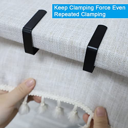 Jaxbo 4 Pieces Tablecloth Clips, Tablecloth Holders, Stainless Steel Table Cover Clamps, Suitable For Parties, Picnics, Restaurants & Weddings (Black) #TOP7