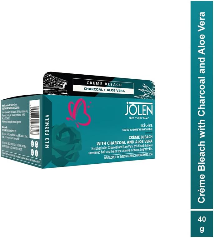 New York Creme Bleach with Charcoal and Aloe Vera, 40gm
