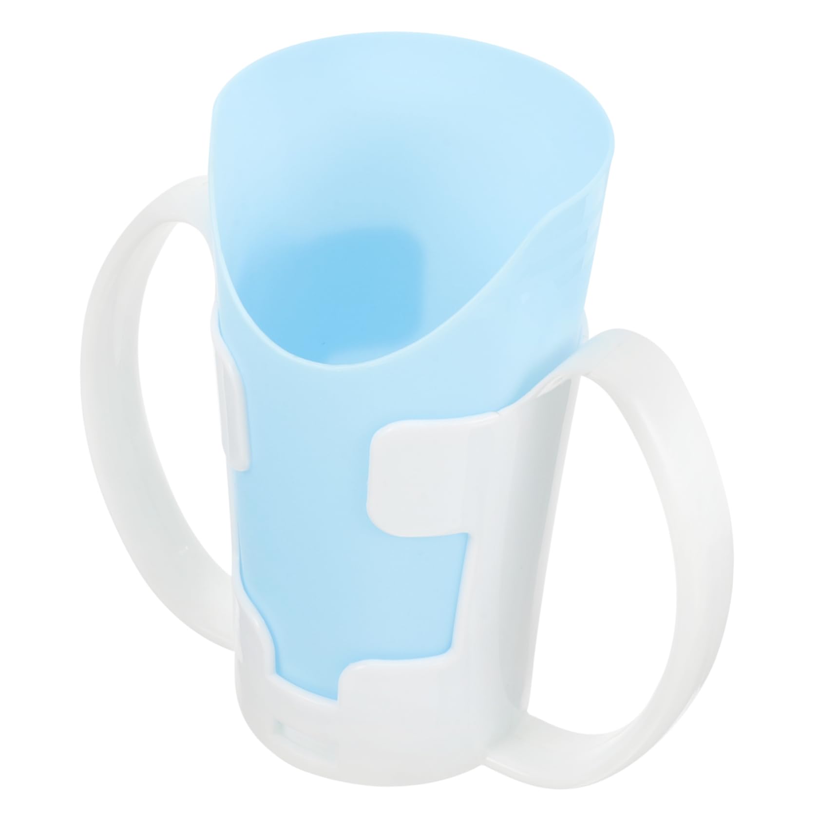 FOMIYES -proof Nursing Cup Spill Proof Drinking Cup for Elderly Disabled Hand Weakness Patients Inclined Mouth