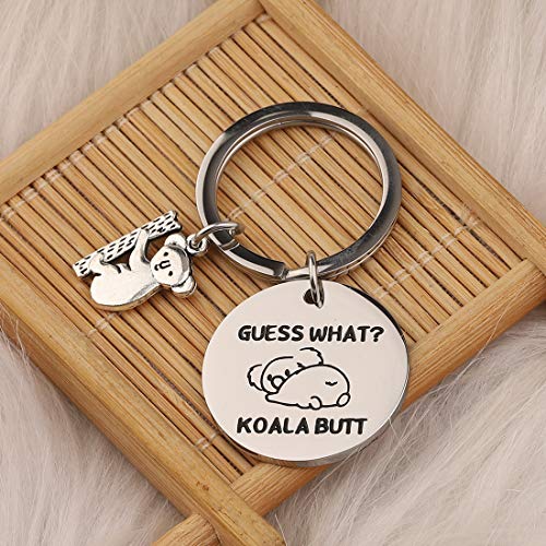Cenwa Koala In Tree Australian Animals Gift Koala Lovers Gift Guess What Koala Butt Keychain Animal Lover Gifts (Guess What K) #TOP4