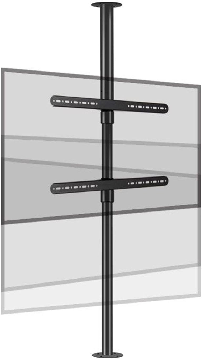 LCD TV 360 Degree Rotating Frame Floor Stand partition Wall Rotating Rack Rotating TV Cabinet Rotating Base (Size : 110-135cm)