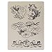 5pcs Tattoo Practice Skin Nontoxic Soft Permanent Makeup Tools For Tattoo Learning Training Summer Stickers(Tiger, Skull, Flower, Lotus, Dragon Tattoos)