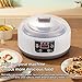 Probiotic Yogurt Motor,Electric Yogurt Maker Machine with Adjustable Temperature and Time Control,Multi-Function Electric Yogurt Machine, 110V 15W Automatic Yogurt Maker Machine with LCD Display