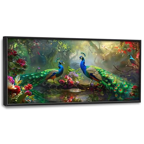 Neximag Peacock Large Wall Art for Living Room 60"x30"