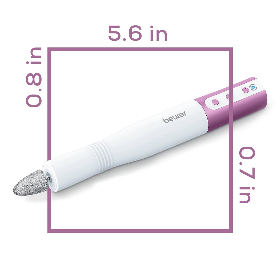 Beurer MP52 - Taladro eléctrico para uñas, kit de lima de uñas eléctrica profesional 20 en 1, potente máquina de taladro de uñas para uñas acrílicas, uñas de gel, herramientas portátiles de manicura y