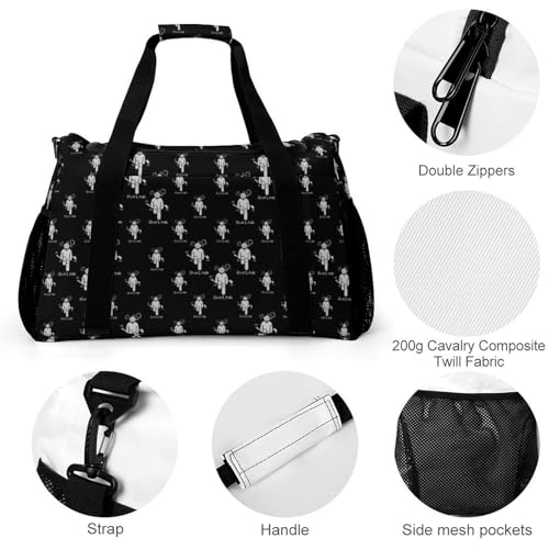 Funny Golf Travel Duffle Bags Foldable Gym Bag Weekender Overnight Bags Carry On Beach Handbag3