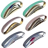 24 Pcs Knife Sharpener Sanding Belts 1/2” x 12” Replacement Belt Kit - 4 each of 80/120/240/400/1000/1200 Grits - Compatible with Work Sharp Original Knife & Tool Sharpener and Combo Knife Sharpener