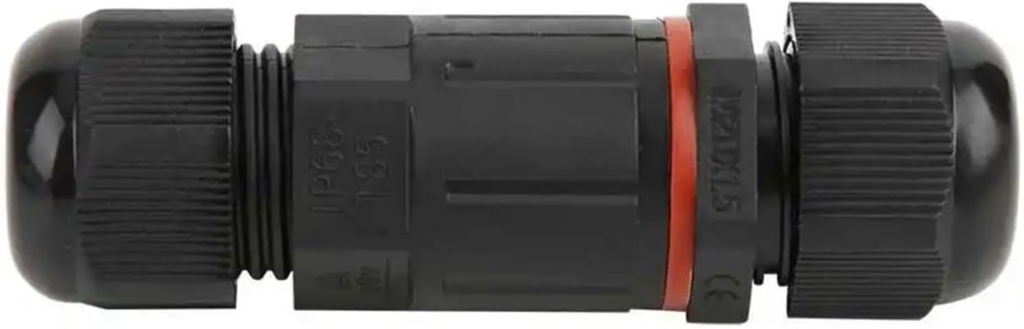 2PCS IP68 Waterproof Cable Connector 3PIN Electrical Terminal Wire Adapter Cable Connector for Outdoor Lights(D)