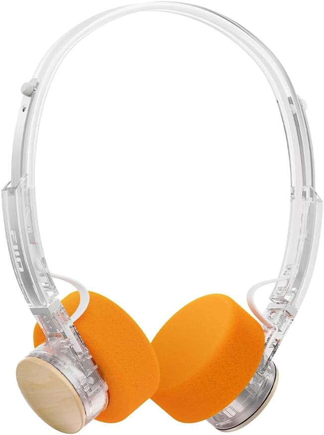 FiiO EH11 Retro On-Ear Bluetooth Headphones, LDAC Hi-Res Wireless, Lightweight 92g, 30H Playtime, Dual Device Connection, App EQ & Gaming Mode, Built-in Mic, Transparent