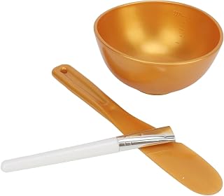 Face Mask Mixing Bowl Set, Multifunctional PVC Face Mask Bowl Set with Silicone Brush and Aluminum Pin for Use in Beauty Salons Home