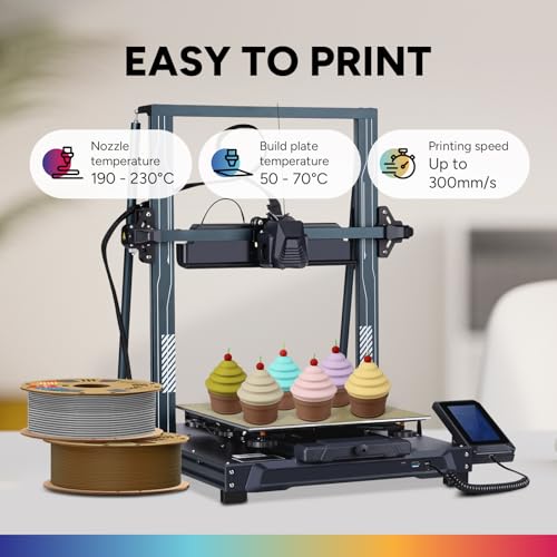 Image of OVERTURE Matte PLA 1.75mm Dual Color Filament, Matte PLA Roll 1kg Cardboard Spool(2.2lbs), Dimensional Accuracy + /- 0.03 mm, Fit Most FDM Printer(Matte Black-White)