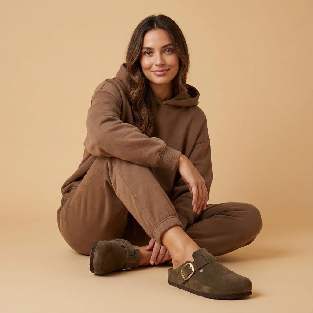 CUSHIONAIRE Rusty Genuine Leather Clogs for Women, Comfortable Slip On Womens Shoes with Adjustable Buckle and Soft Memory Foam - Image 8