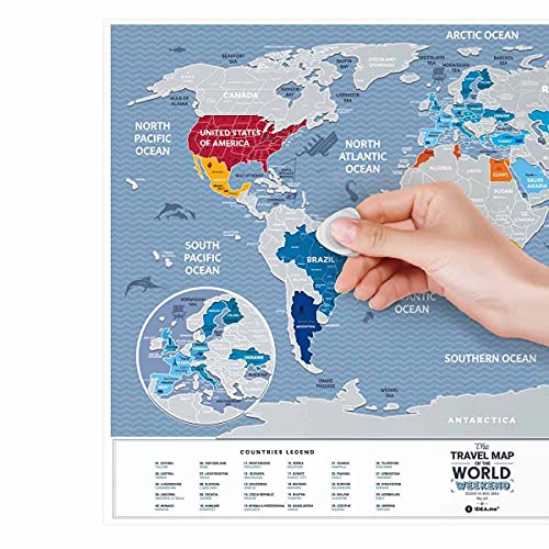 Mapamundi de rascar Viaje Fin de Semana