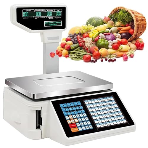 Báscula Comercial Digital TsoLay con Impresora y doble pantalla