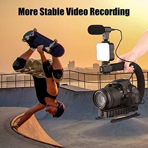 Andoer Kit de estabilizador de vlog portátil com cabo universal de vídeo U com suporte de telefone p