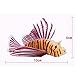Stock Show 3Pcs Aquarium Artificial Colorful Glowing Fish Life Like Silicone Lionfish Floating Decorations Ornaments for Fish Tank Ornaments(Aquarium Not Included!)