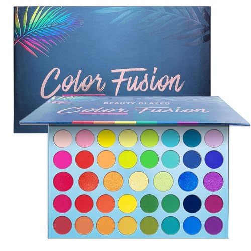 39 Colours Eyeshadow Palette Neon Rainbow Colour Board Eyeshadow Palette Metallic Makeup Set Professional Eyeshadow