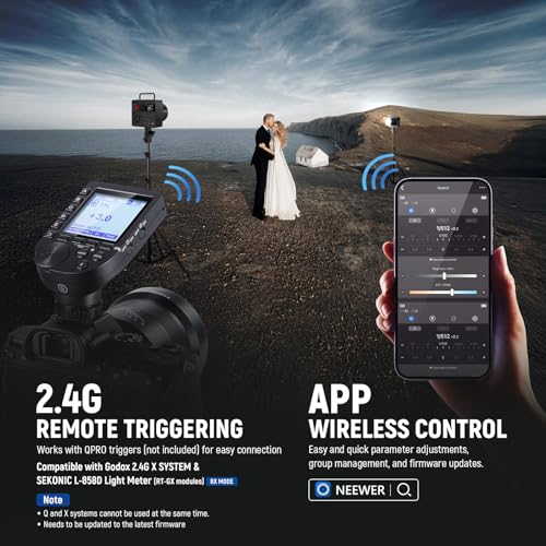 image for NEEWER Q6 600Ws 2.4G TTL Outdoor Studio Flash with App Control, 1/1 to