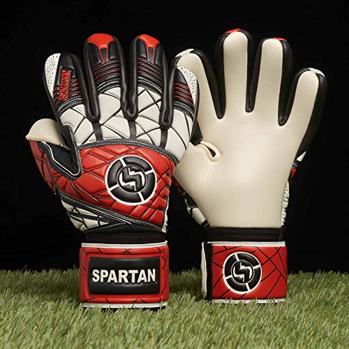 Gants de gardien de but de football SAVIOUR rouge haute performance taille 6