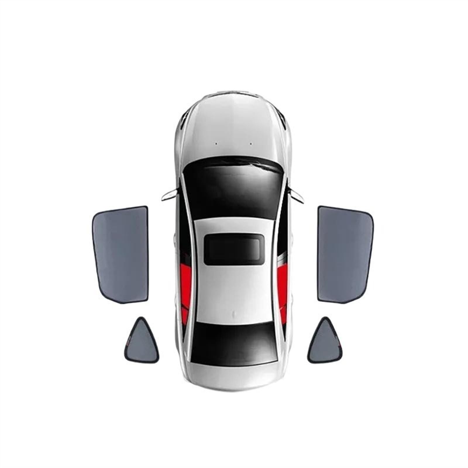 IITA Tende Oscuranti Vetri Auto per Subaru XV per Crosstrek GP per 2012-2017 Finestrini Tenda Auto Parasole Visiera Anteriore Telaio Posteriore Tenda Pieghevole Parasole (Dimensione : 4PCS Rear)