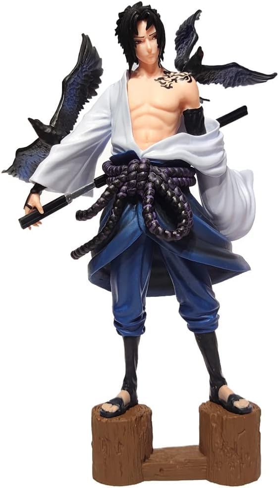 Trunkin Boruto Crow Curse Seal Tattoo Uchiha Sasuke ActionFigure 26.5CM Humanoid Standing Action Figure Figurine Model Toy Collectibles