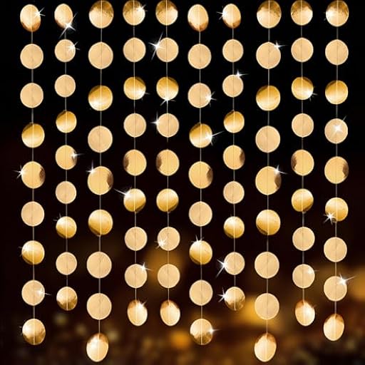 8 Piezas Guirnalda Papel Redonda Guirnalda Papel para CumpleañOs 4 M, Guirnalda Círculos Papels Brillante para Cumpleaños, Baby Shower, Bodas, Navidad, Decoración Fiestas -32 Meter | Ya disponible en tu tienda friki favorita! En mundofriki.es!