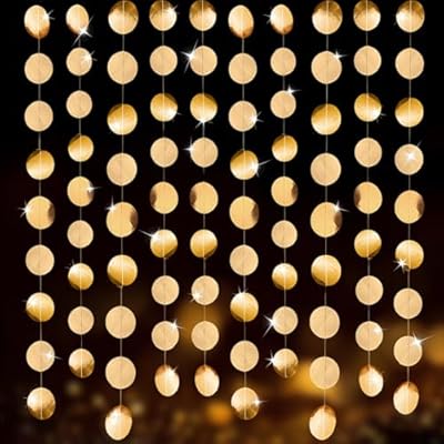 8 Piezas Guirnalda Papel Redonda Guirnalda Papel para CumpleañOs 4 M, Guirnalda Círculos Papels Brillante para Cumpleaños, Baby Shower, Bodas, Navidad, Decoración Fiestas -32 Meter | Ya disponible en tu tienda friki favorita! En mundofriki.es!