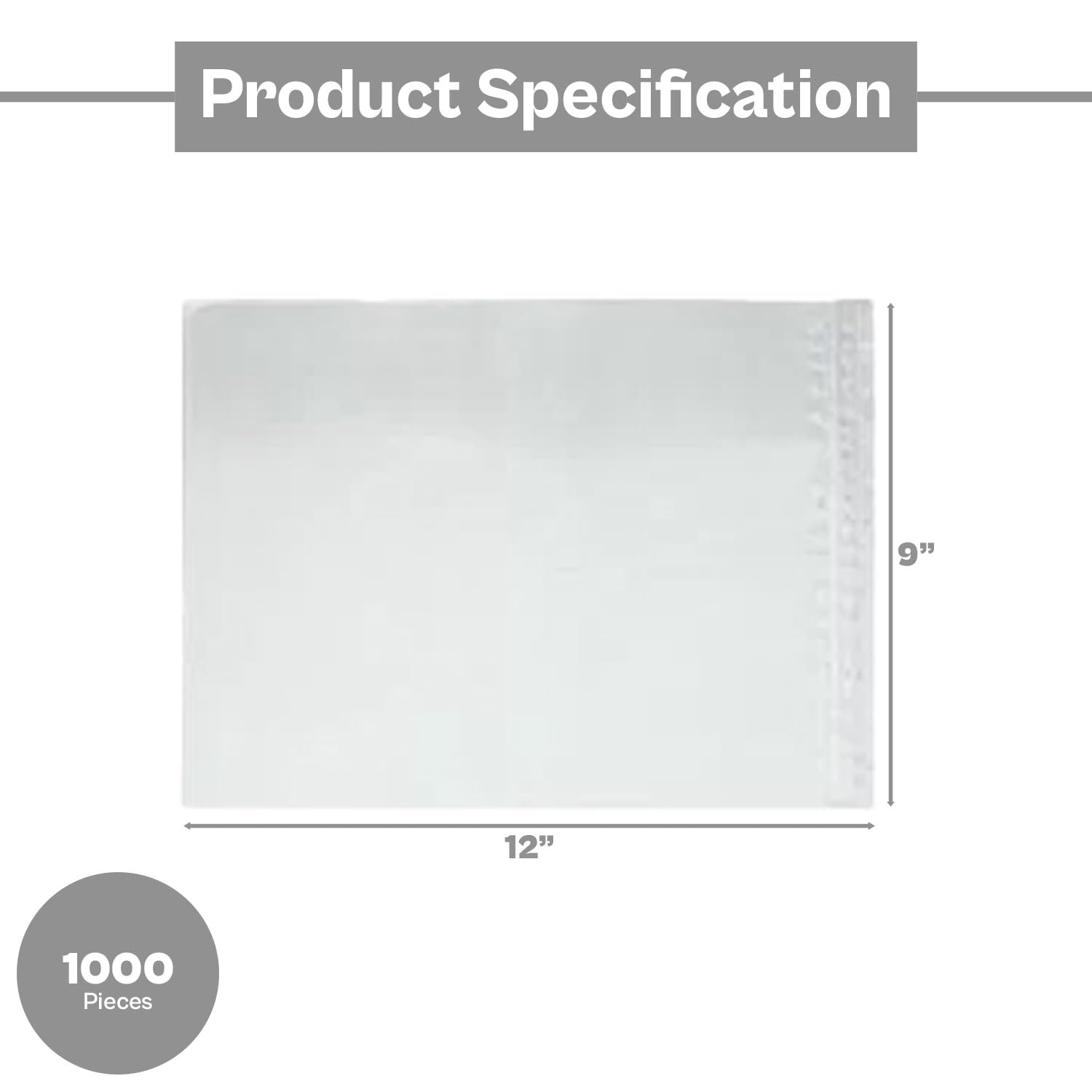 Buste Per Lista Imballaggio Full Face – 7x5.5 Pollici – 1000 Pezzi, MedicalMartByMail
