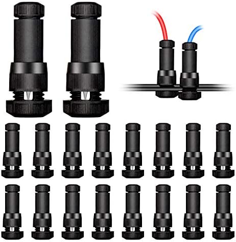 HYEFOMW Low Voltage Landscape Lights Cable Connectors 12-16 Gauge Landscape Wire Connector Outdoor LED Low Voltage Landscape Lighting Path Garden Yard Flood Spotlights