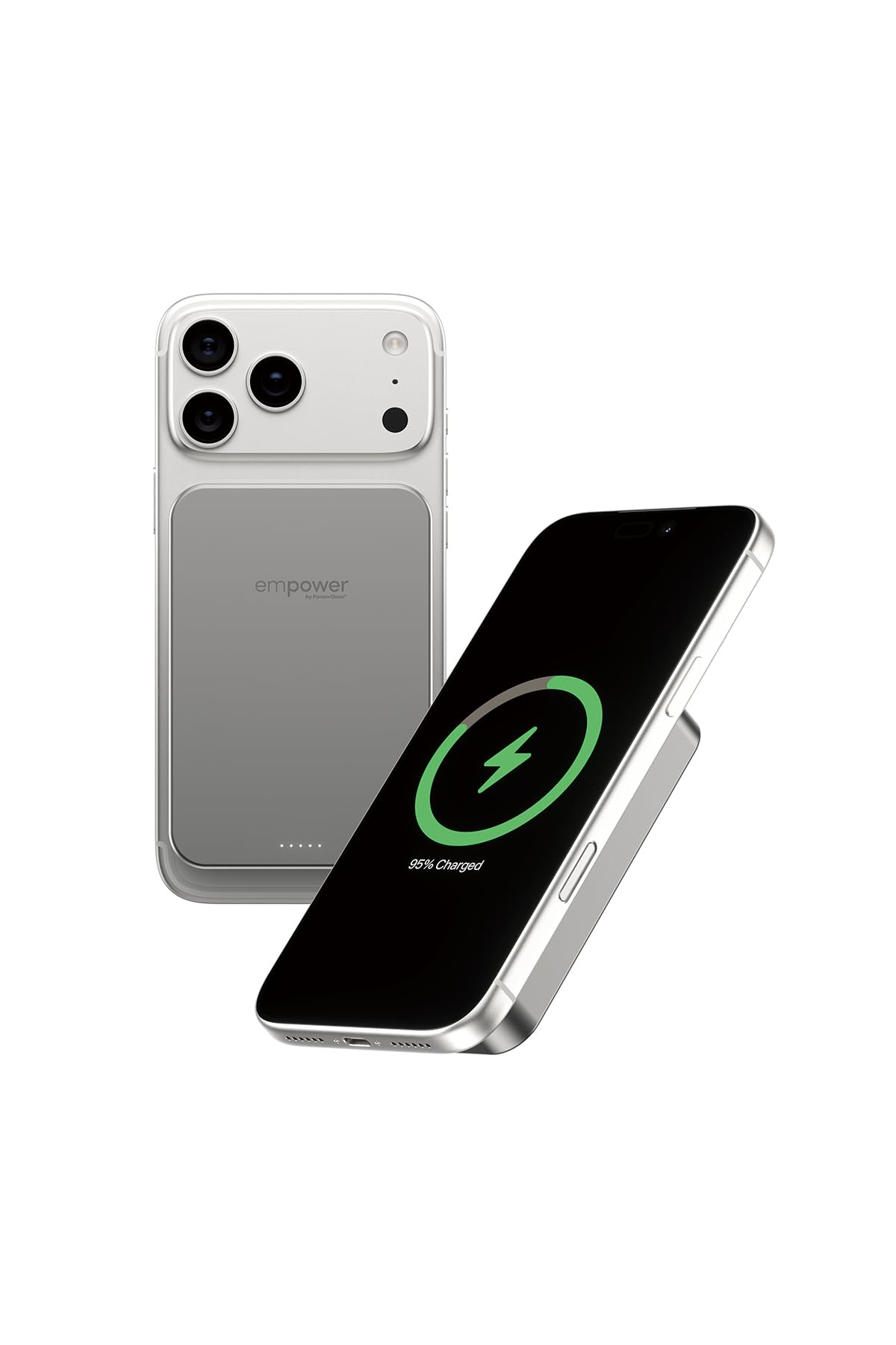 Empower by PanzerGlass - Batería externa (5000 mAh, titanio), color gris