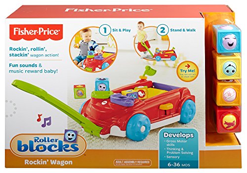 Fisher-Price Roller Blocks Rockin' Wagon #TOP6