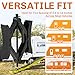 WELLUCK Camper Wheel Chock Stabilizer 2 Sets for RV Travel Trailer Heavy Duty X-Shaped RV Chocks Anti-Move Tire Wheel Chock, Fits 3.5