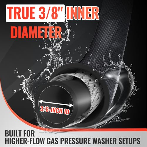 YAMATIC 3/8-Inch 50FT Swivel Quick Hose