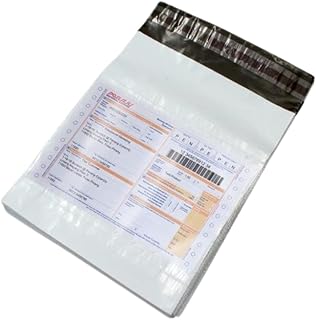 Securement Courier Bag/Envelopes/Pouches/Cover 10x12 (Pack of 100) Temper Proof Plastic Polybags for Shipping/Packing (wit... Price In India