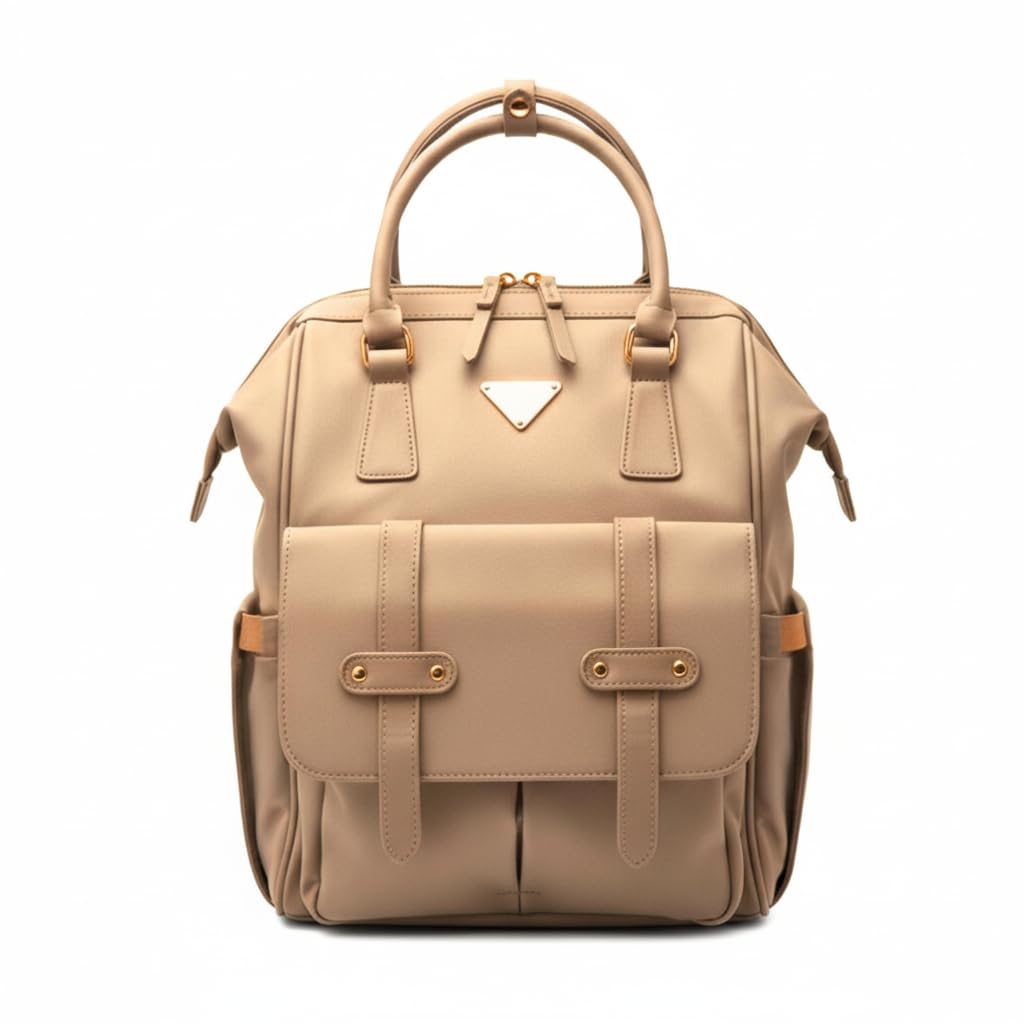 Stella Diaper Bag for Moms | Stylish & Spacious Mommy Bag with Insulated Bottle Pockets | Waterproof Recycled Nylon | Backpack, Tote & Stroller Bag-image-20