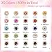 150 PCS 12 MM Sew on Rhinestones for Bedazzling,25 Mixed Colors Crystal Glass Flatback Rhinestones for Crafting，Big Gems with Metal Base, Large Rhinestone for Clothes Thanksgiving Gift Christmas Decor