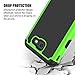 SYONER Shockproof Phone Case Cover for Samsung Galaxy J7 V 2017 (1st Gen) / Galaxy J7 2017 / Prime/Perx/Sky Pro/Halo [Green]