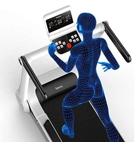 Image of Mini Noise Reduction Motorised Treadmill Foldable Portable Electric Running Machine Walking Equipment with Pulley for Home Gym