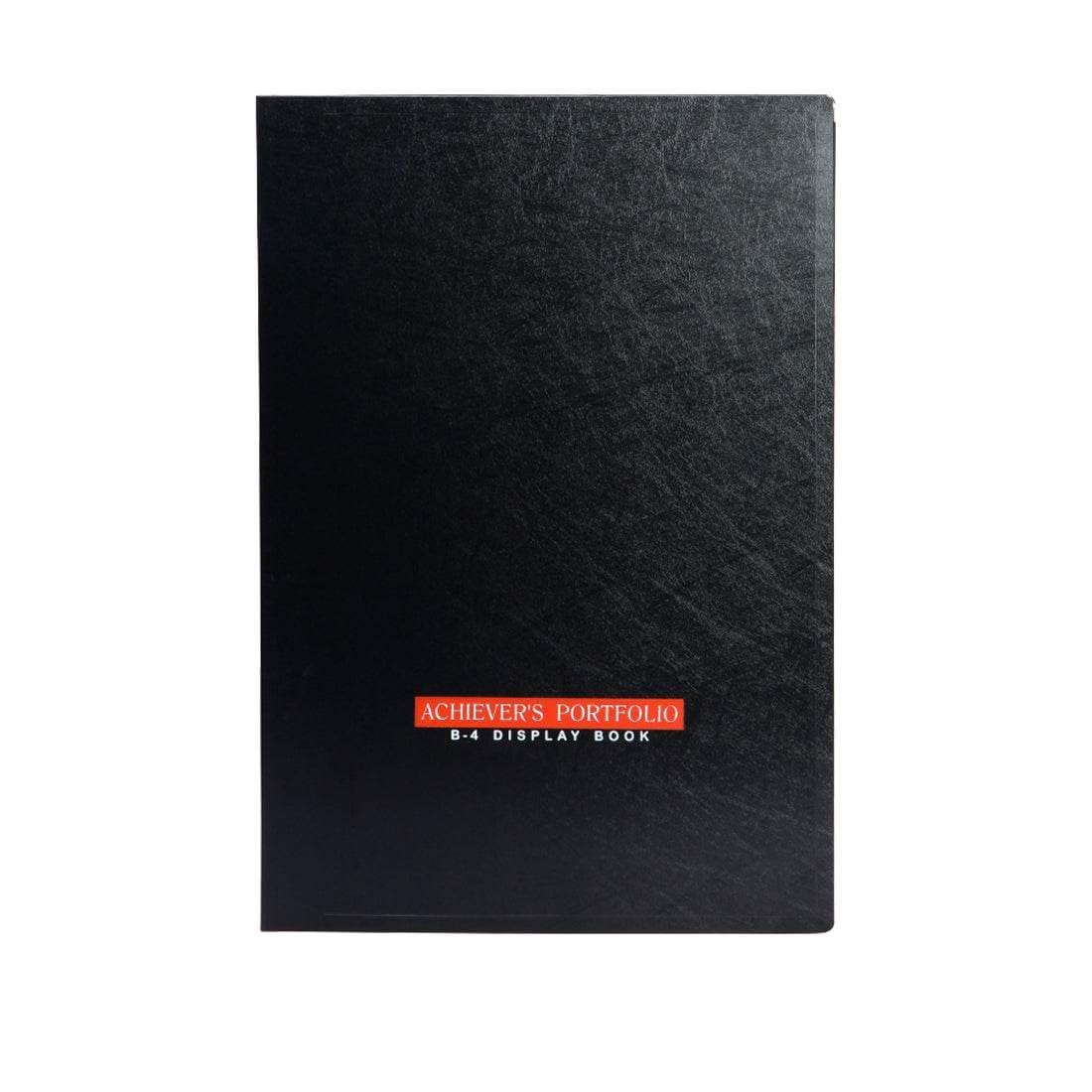 Worldone B4 (Bigger Size) | Achiever Portfolio Display Book Folder for Documents | 1mm Virgin PP Material | 40 Bound Non-Refillable Top Loading Plastic Binder | Black (Set of 1) (Black, B4)-image-47