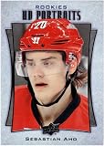 2016-17 Upper Deck UD Portraits Rookies Sebastian Aho Rookie Card RC #P-101 Hurricanes