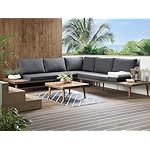 Patioco Lounge Set Corato Akazienholz Dunkelgrau