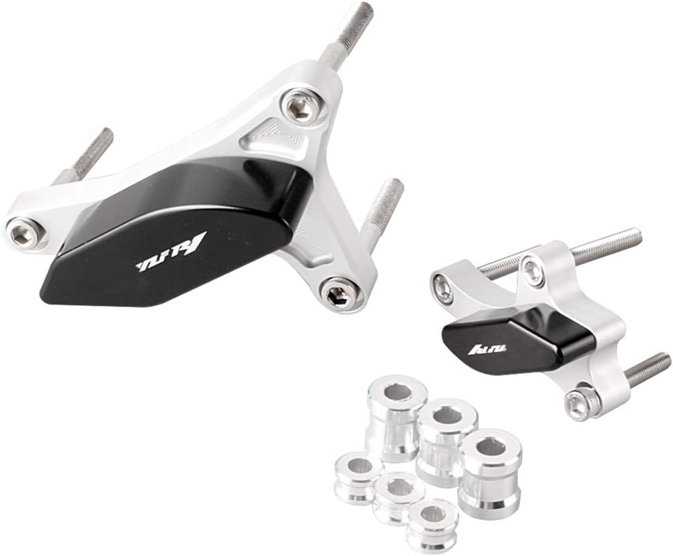 Motorcycle Engine Cover Protector Guard Crash Side Frame Slider Fits Compatible for Yamaha YZF R1 2004 2005 2006 2007 2008 Black