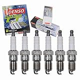 6 pc DENSO Platinum TT Spark Plugs compatible with Ford Mustang 2.8L 3.8L 3.9L V6 1979-2004 Ignition...