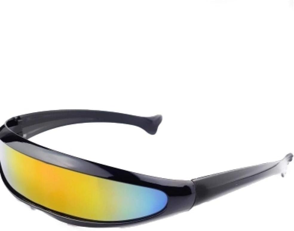 Froiny Futuristic Sunglasses Narrow Eyeglasses Mirror Lens Glasses Photo Props Party Toys Costume Eyewear : Clothing, Shoes & Jewelry