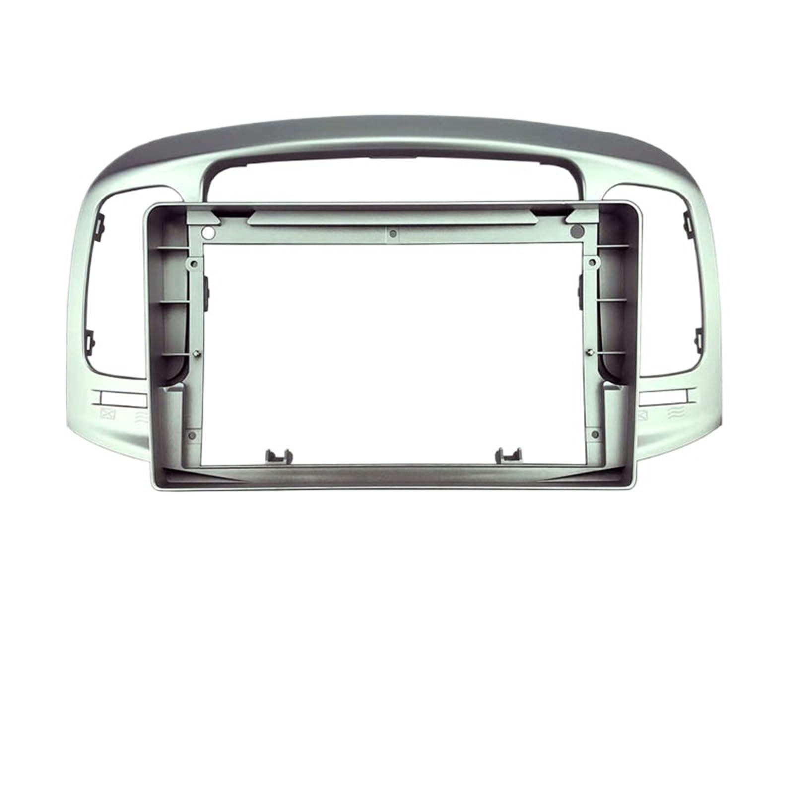 JKELPV Car Radio Frame Kit Fit For Hyundai Accent 2006+ 2 DIN 10.1 Inch Car Radio DVD GPS MP5 Fascia Panel Frame Car Accessories Radio adapter(U0244S Frame)